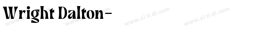 Wright Dalton字体转换